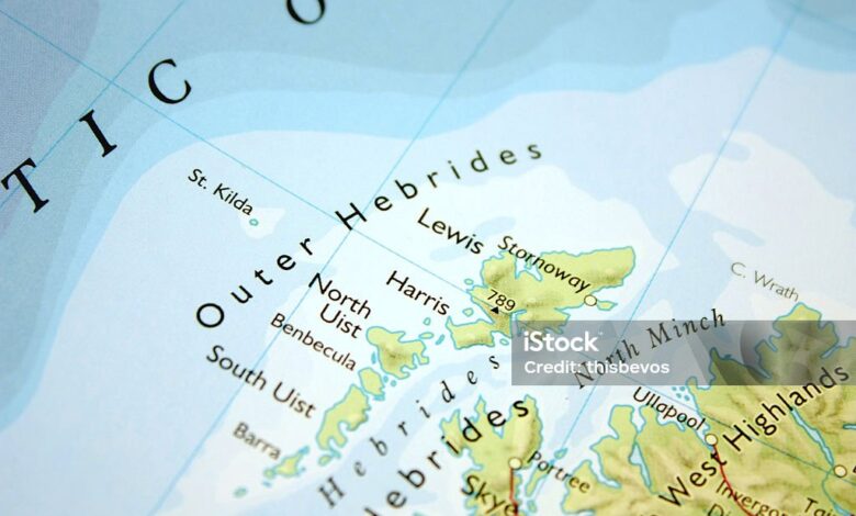 map hebrides islands
