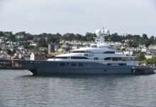 super yacht in dartmouth