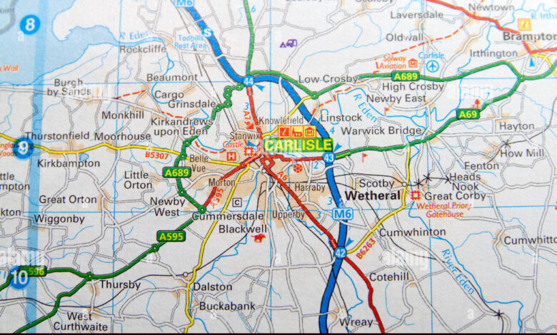 carlisle on the map