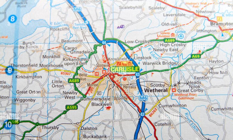 carlisle on the map