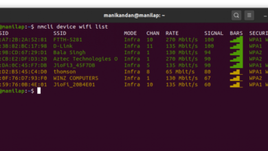 iwconfig Fedora