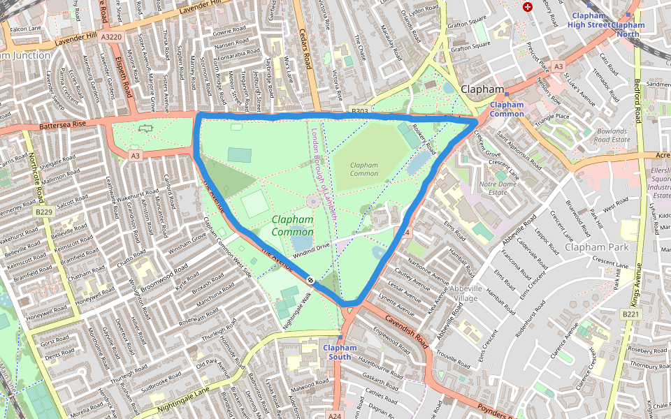 Map of Balham