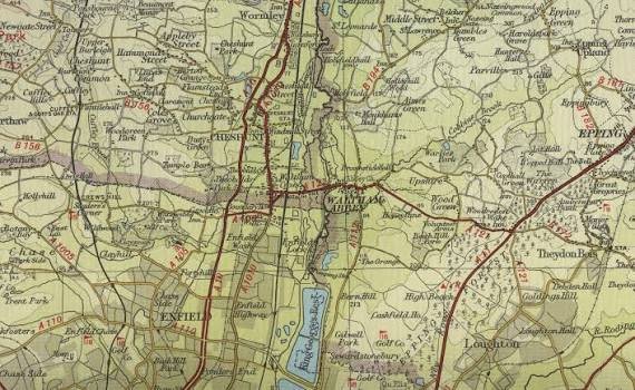 Map Waltham Abbey