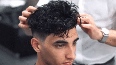 pomade with curly hair