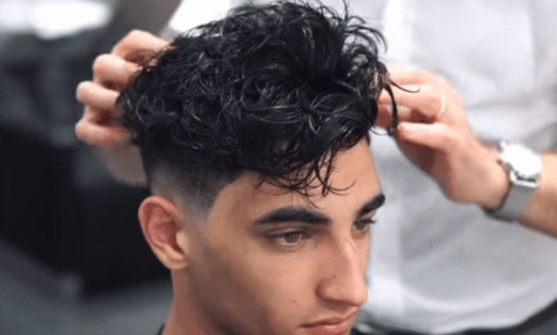 pomade with curly hair