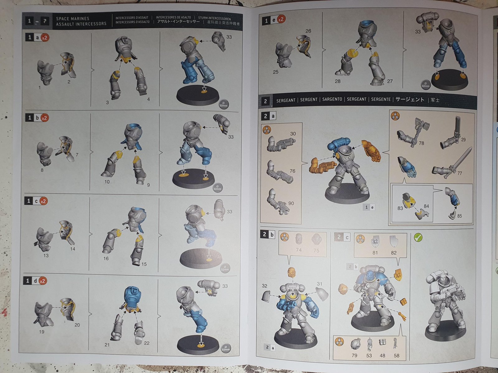 Assault Intercessors Instructions