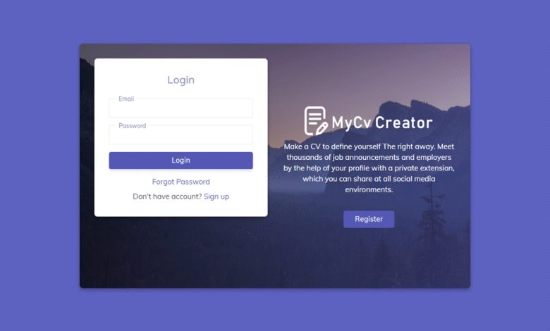 mycv login
