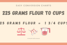 225g of Flour in ML