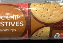 Sainsburys Choc Chip Digestives