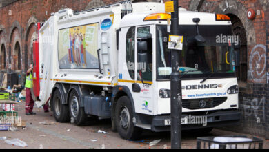 British Garbage Truck