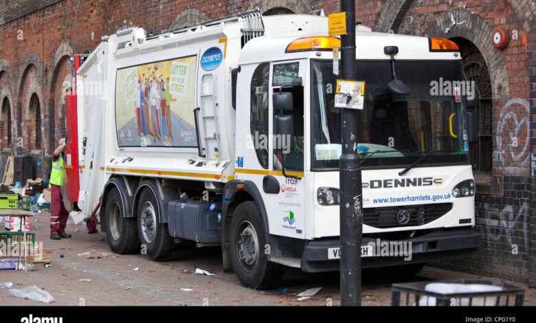 British Garbage Truck