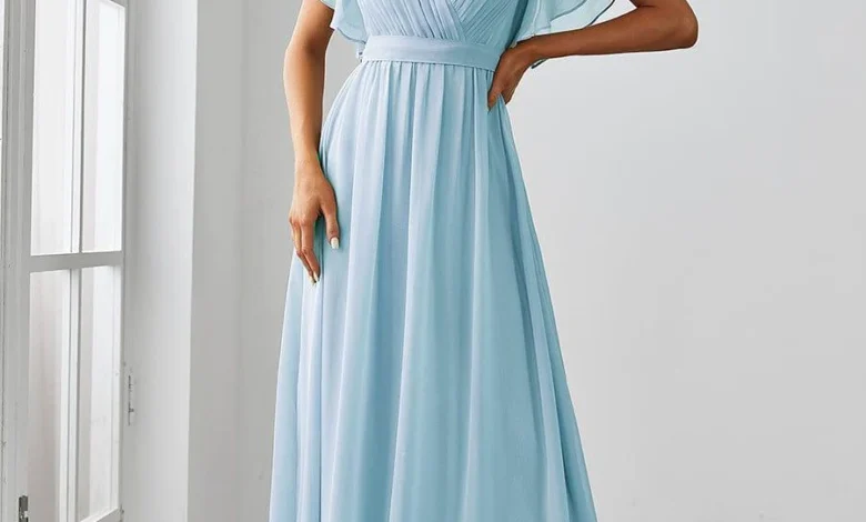 Baby Blue Bridesmaid Dresses