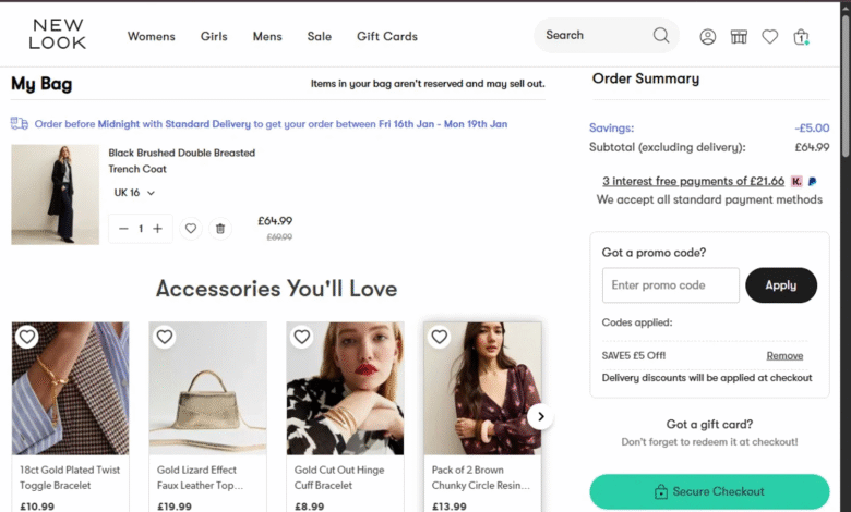 new look discount code